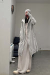 BORIS BIDJAN SABERI hooded jacket ZIPPER3.1 F099 PBBS30 off-white pure cotton